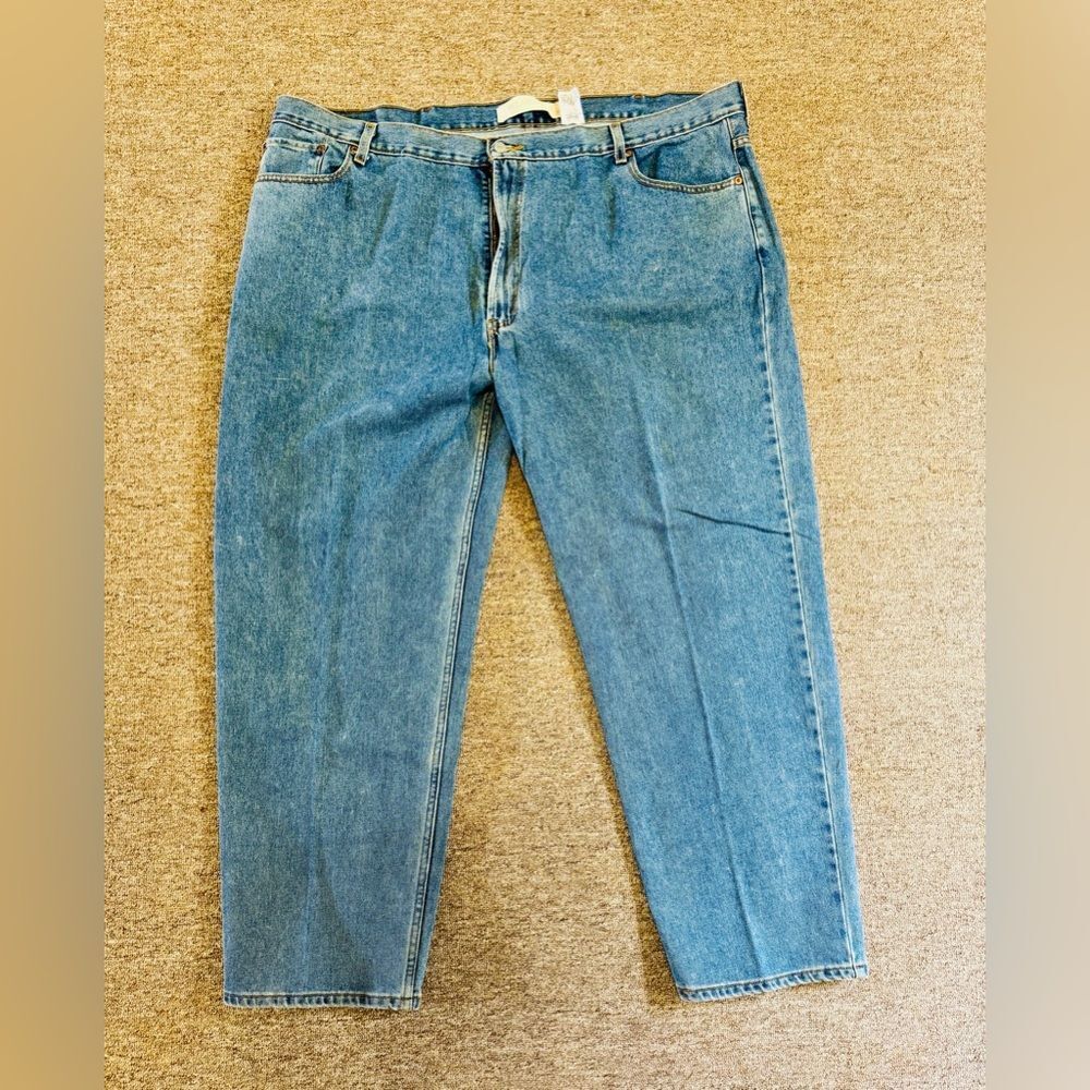 VTG Levis Denim 550 Jeans Mens 50x32 blue Zip Up Straight Y2K relaxed fit